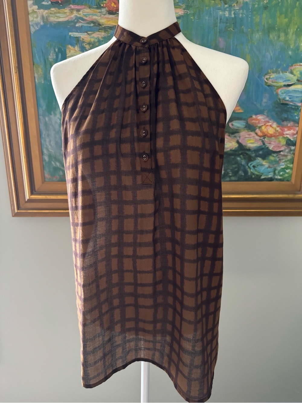 TOCCA Cotton Halter Top Brown Size 4